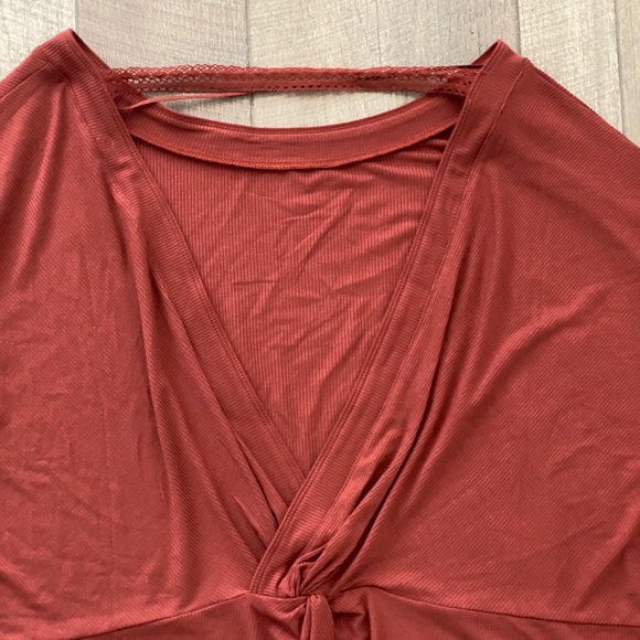 ⏰❗️🆕Free People Shimmy Shake V-Back Knit Top - Picture 7 of 8